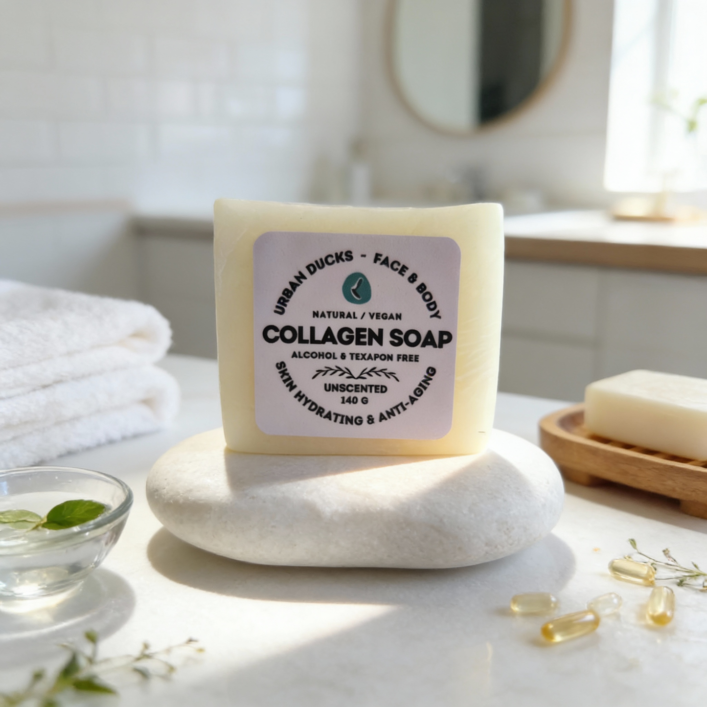 Collagen natural soap